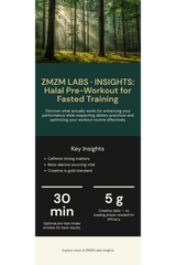 Halal Pre-Workout for Fasted Training — what actually works