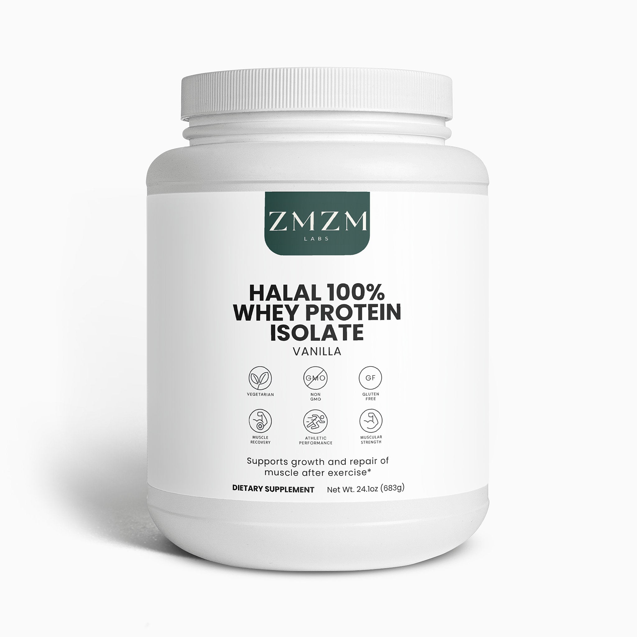 Halal 100% Whey Protein Isolate (Vanilla)