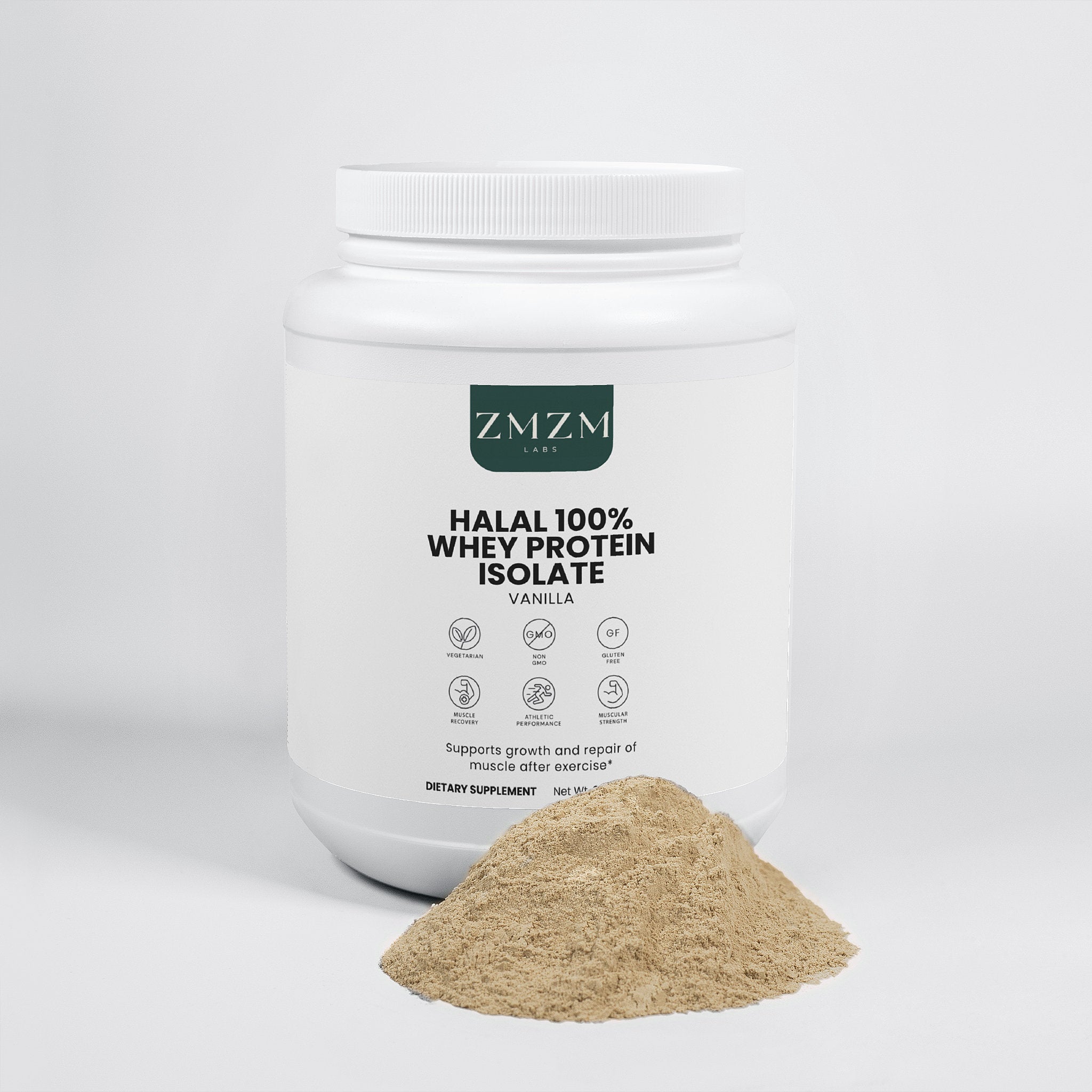 Halal 100% Whey Protein Isolate (Vanilla)