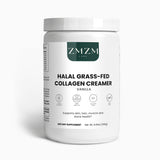 ZMZM Labs Halal Grass-Fed Collagen Creamer container on a white background