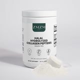 ZMZM Labs Halal Hydrolyzed Collagen Peptides container on a white background