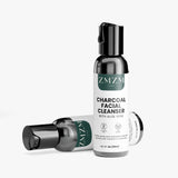 ZMZM Labs Charcoal Facial Cleanser bottle with packaging on a white background