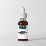 ZMZM Labs Peptide Hair Growth Serum bottle on a light gray background