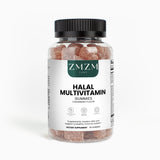 Bottle of ZMZM Labs Halal Multivitamin Gummies on a white background