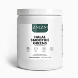 ZMZM Labs Halal Smoothie Greens supplement container on a white background