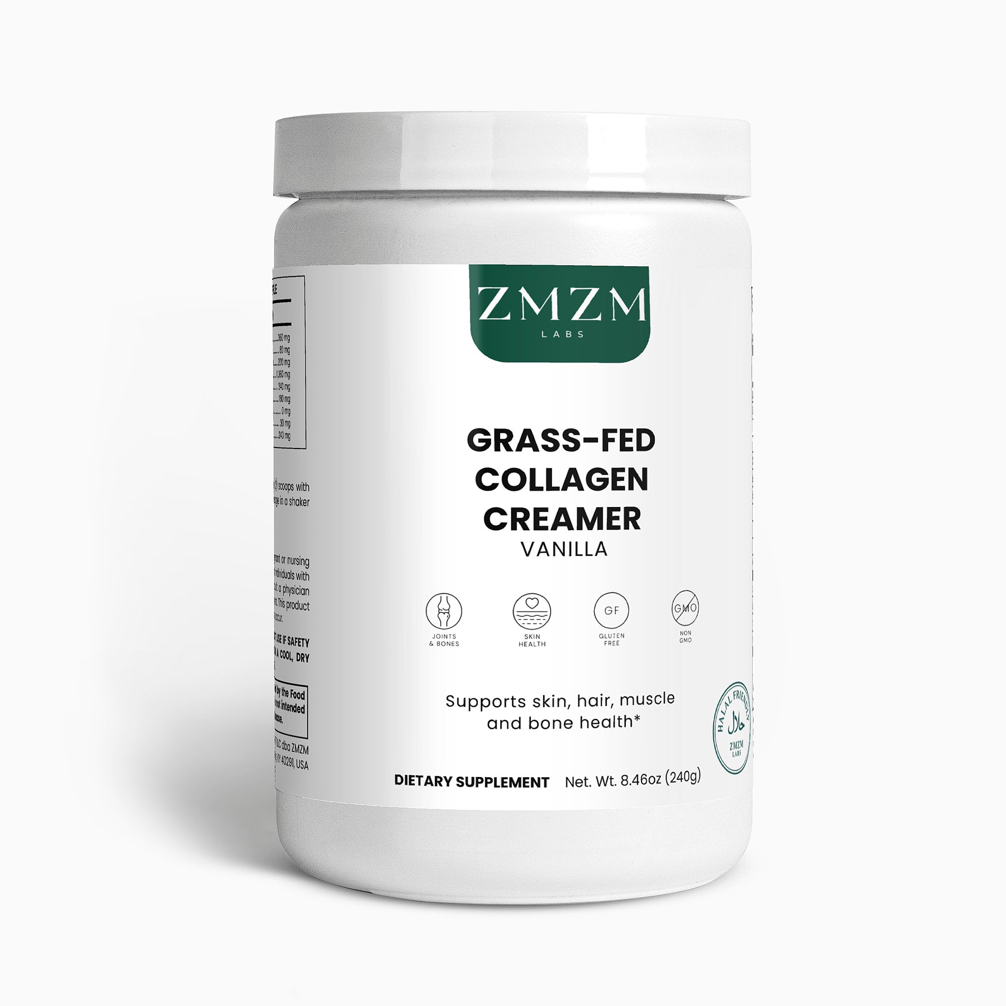 Halal Grass-Fed Collagen Creamer (Vanilla)