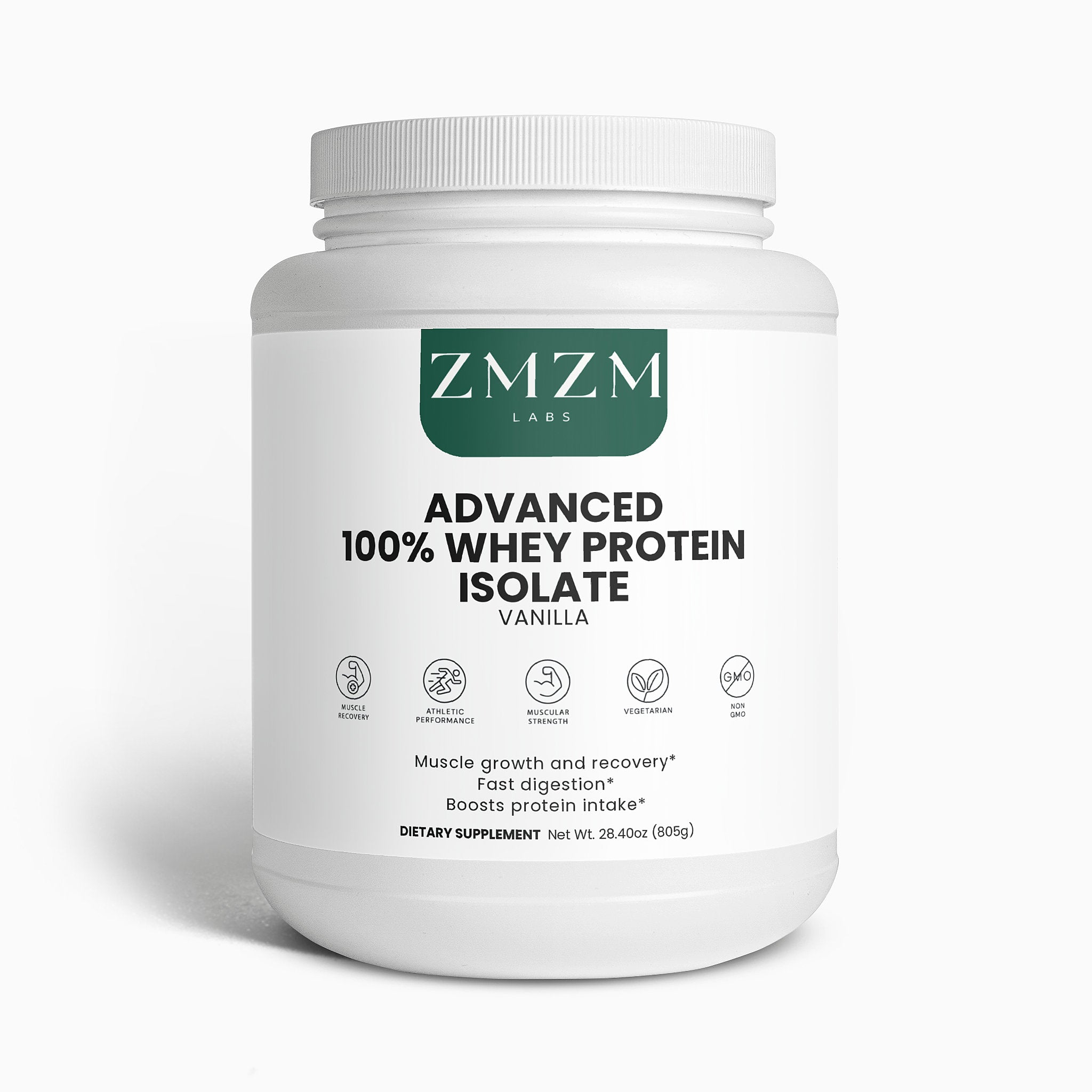Halal Advanced 100% Whey Protein Isolate (Vanilla)