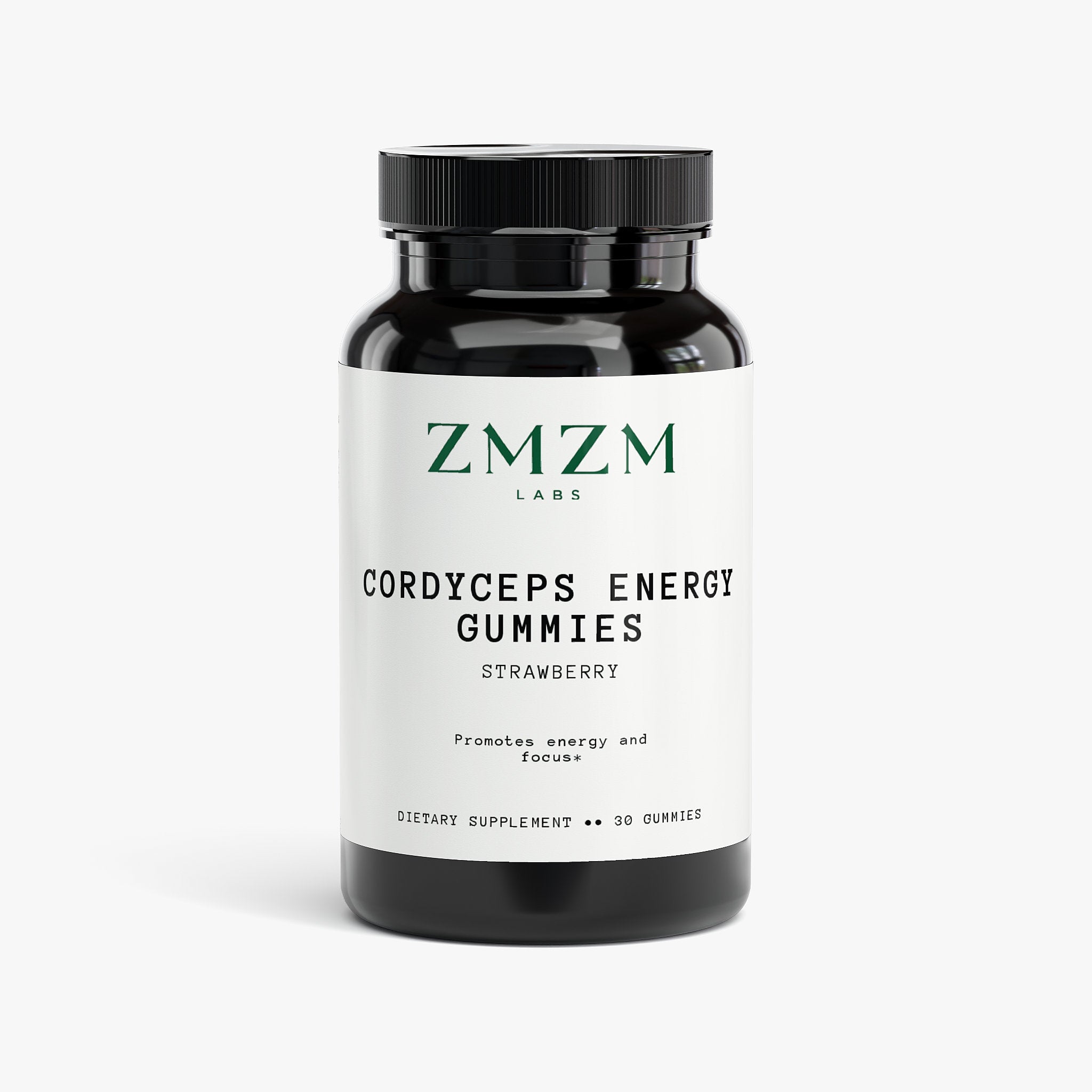 ZMZM Labs Focus & Stamina Cordyceps Gummies — halal mushroom gummies with GABA and ginkgo