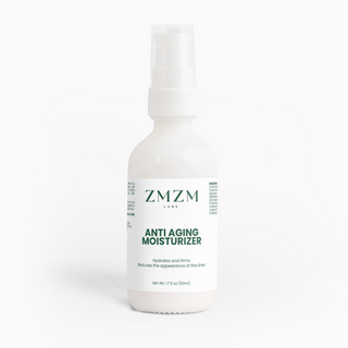 ZMZM Labs Anti Aging Moisturizer jar — halal skincare, alcohol-free, formulated for use around wudu