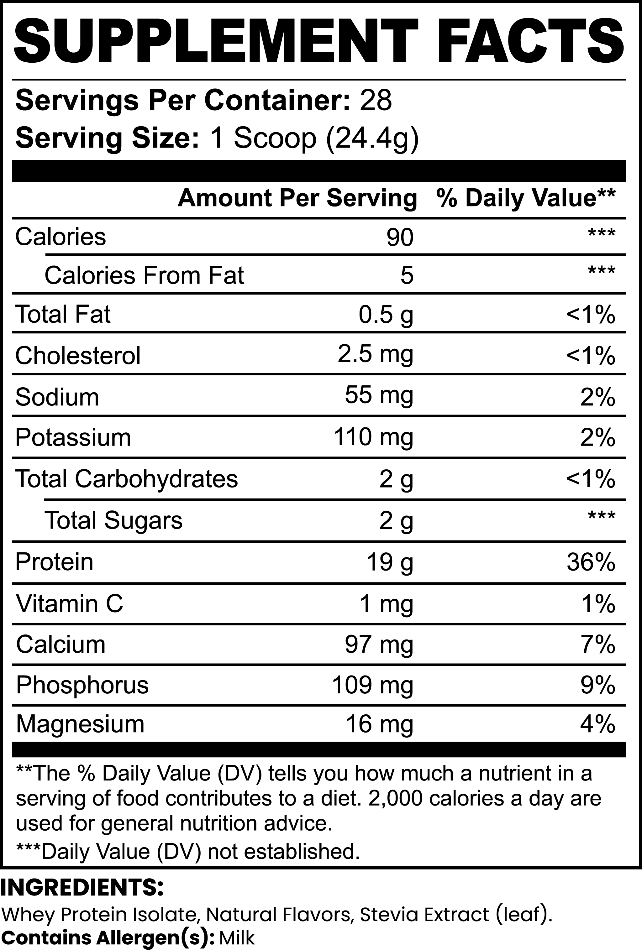 Halal 100% Whey Protein Isolate (Vanilla)